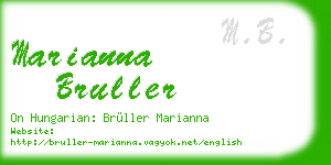 marianna bruller business card